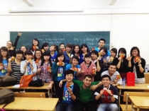 With the English club of the University of Labor and Social Affairs, Hanoi